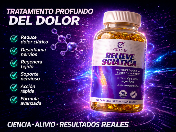 Soporte nutricional para el nervio ciático — 3 frascos