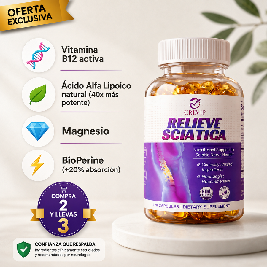 Soporte nutricional para el nervio ciático