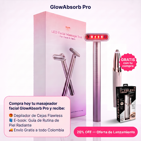 Masajeador Facial GlowAbsorb Pro + Depilador