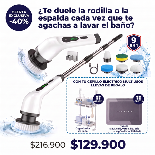 Cepillo Eléctrico Multiusos 9 en 1