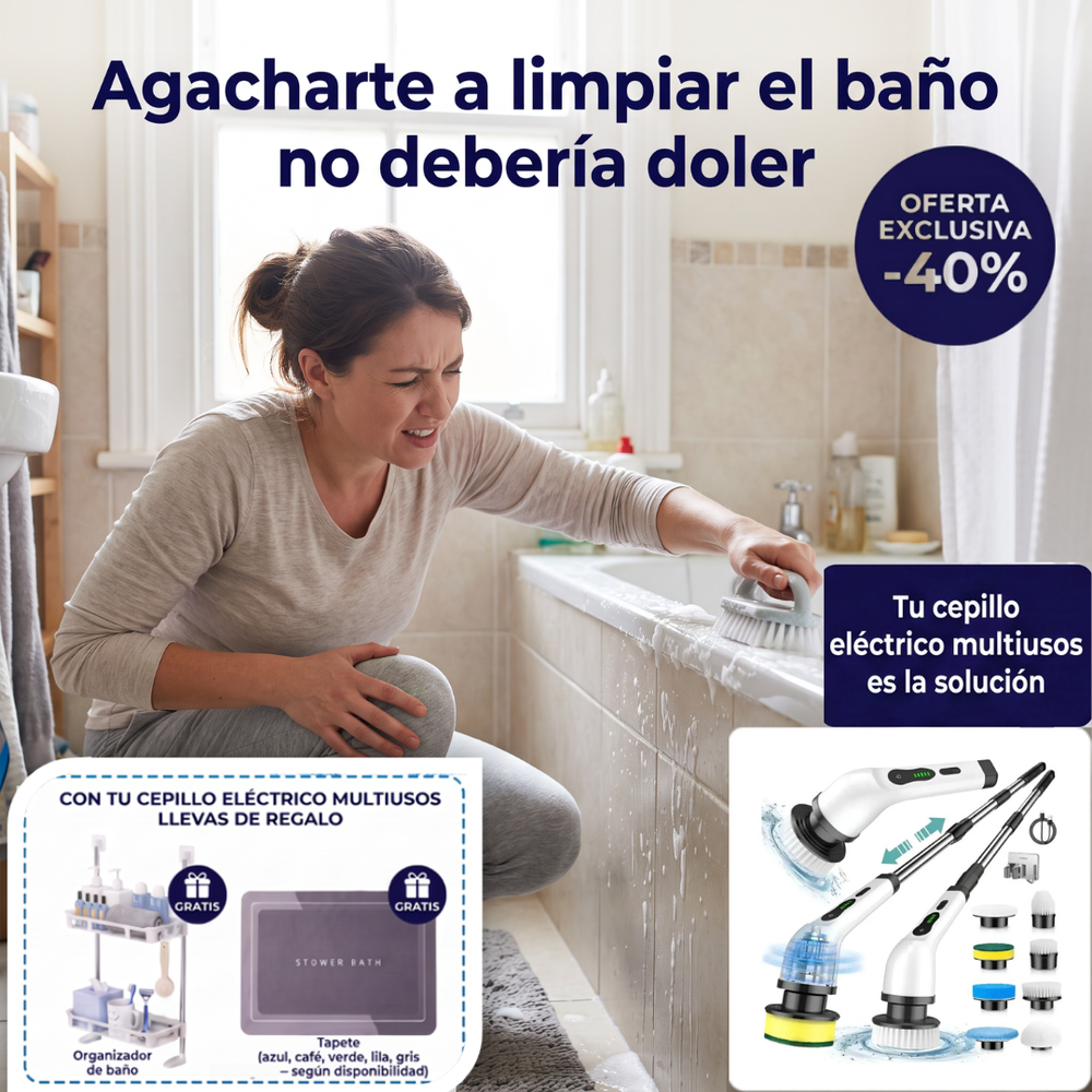 Cepillo Eléctrico Multiusos 9 en 1