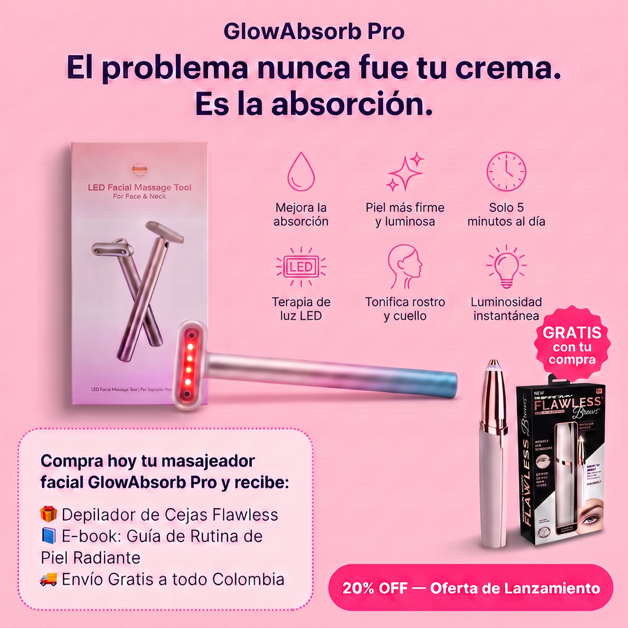 Masajeador Facial GlowAbsorb Pro + Depilador
