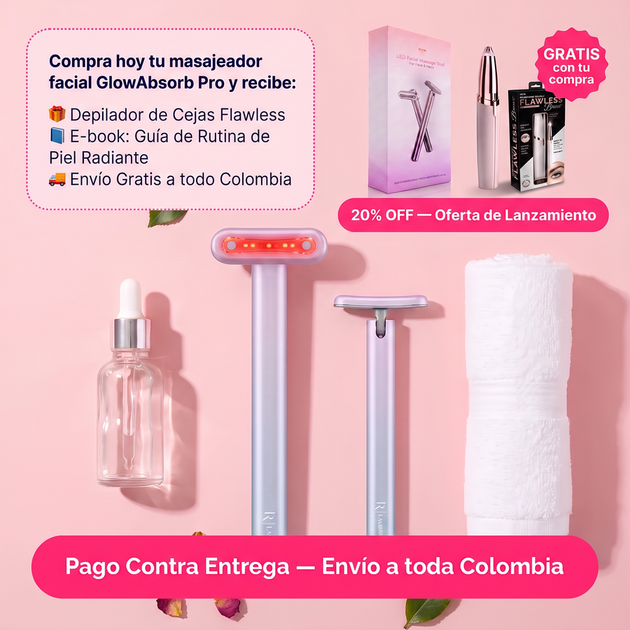 Masajeador Facial GlowAbsorb Pro + Depilador