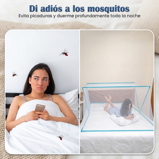 Toldillo mosquitero plegable para cama 1.40