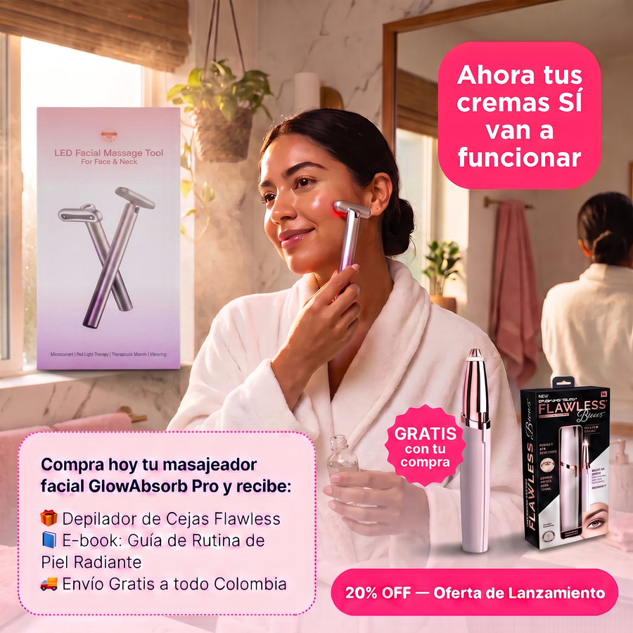 Masajeador Facial GlowAbsorb Pro + Depilador
