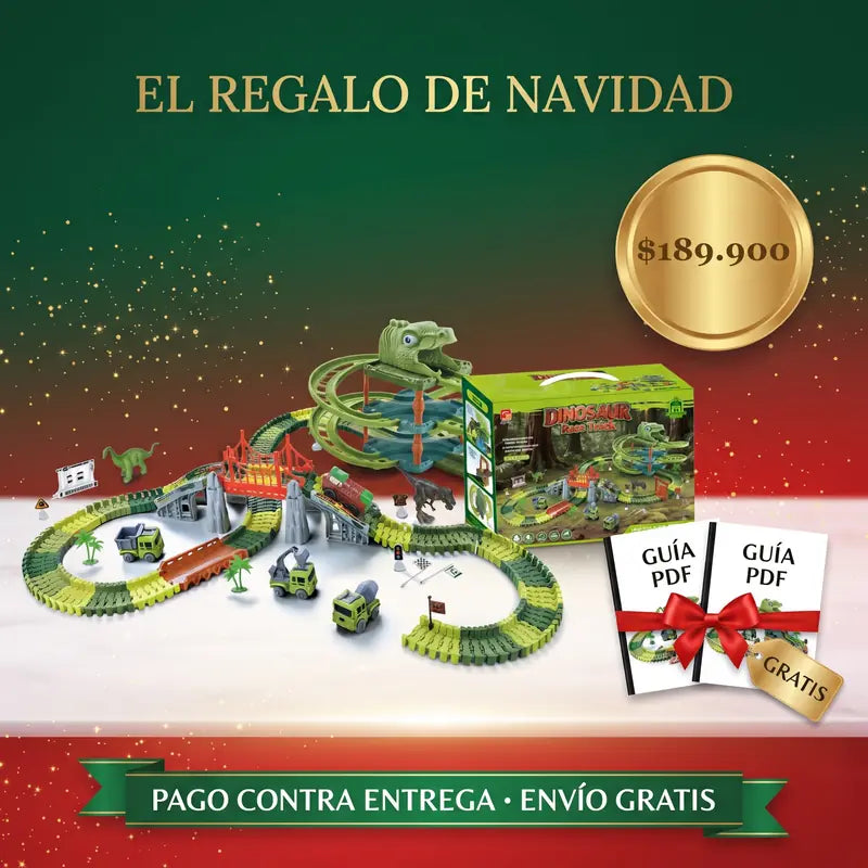 Mega Pista de Dinosaurios con dos guías PDF de regalo